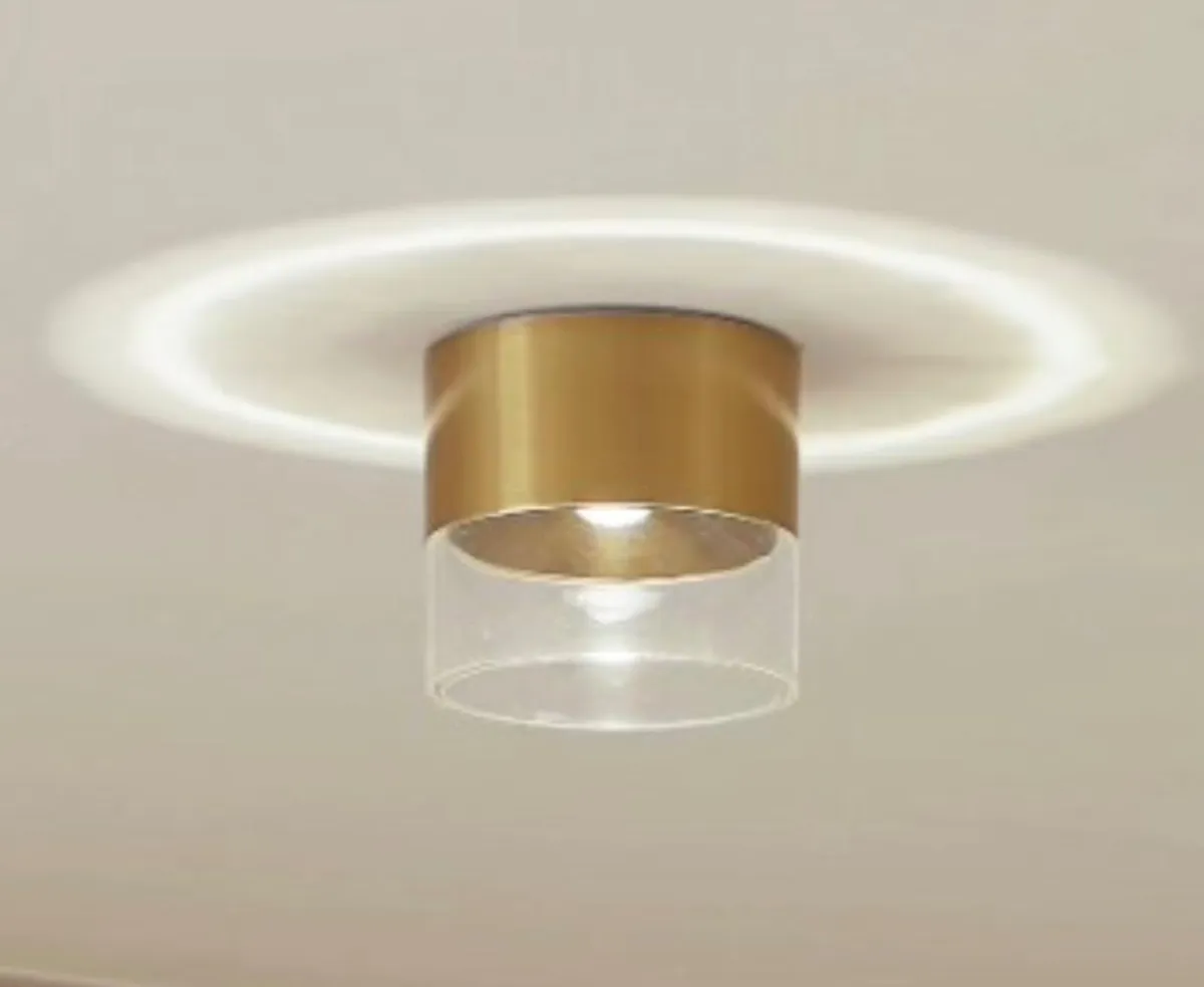 1 LED ceiling light Dalila, gold, 10 cm, aluminium - Image 1