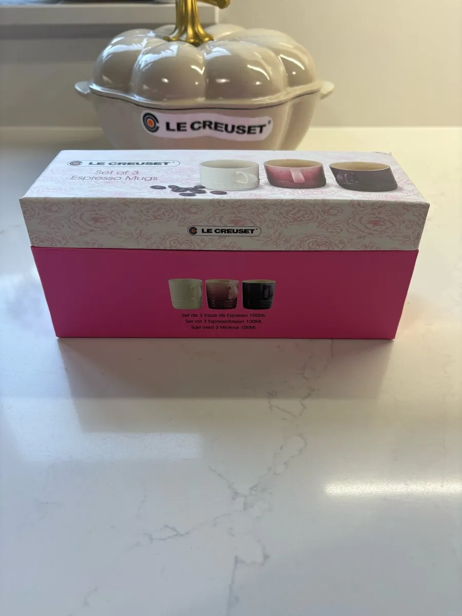 Le Creuset set of 3 espresso mugs - Image 2