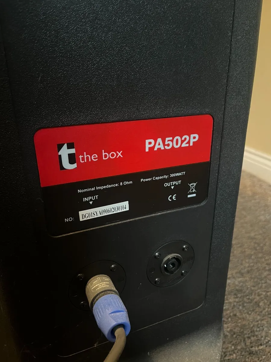 The Box PA502P Speakers (x2) with Stands + t.mix P - Image 4