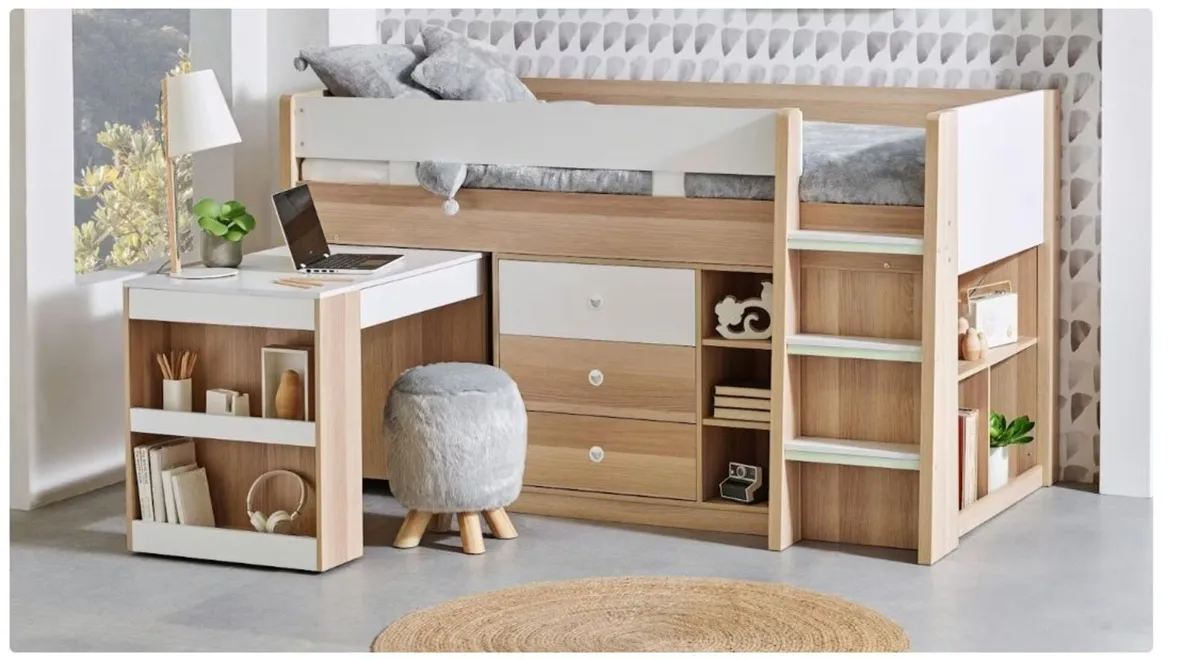 Playhouse loft bed and Desk Bed - Image 2