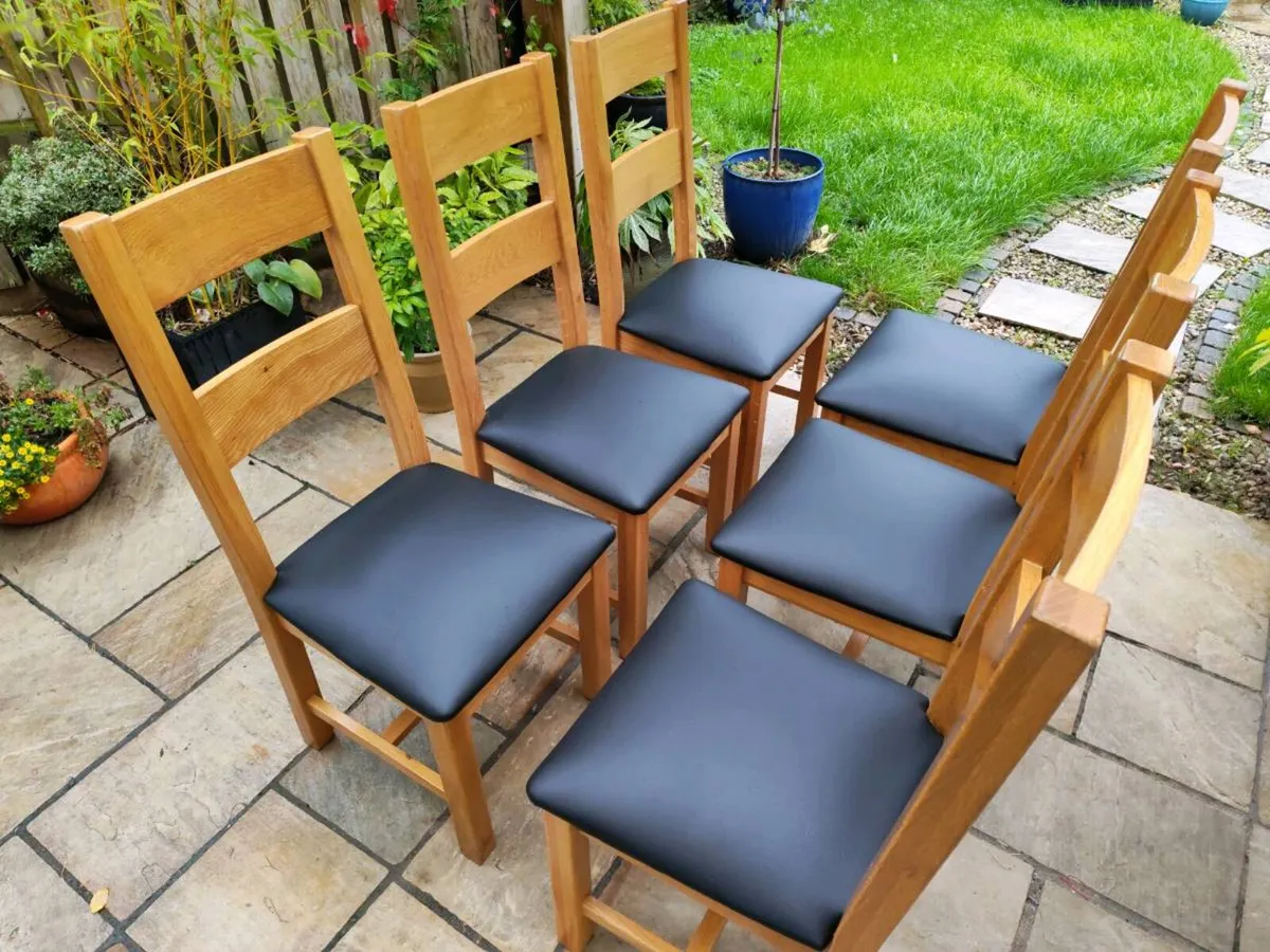 6 kitchen dining chairs - Image 1