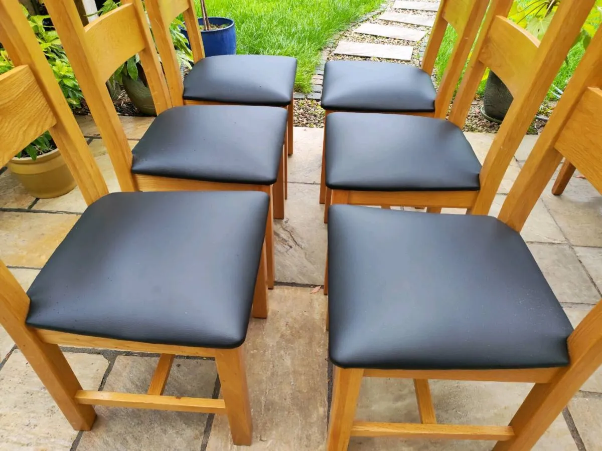 6 kitchen dining chairs - Image 2