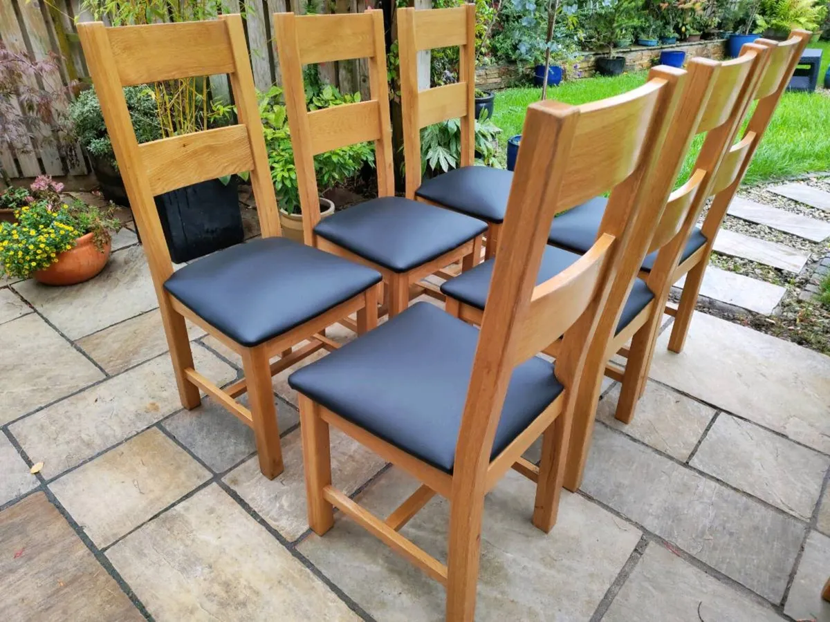 6 kitchen dining chairs - Image 3