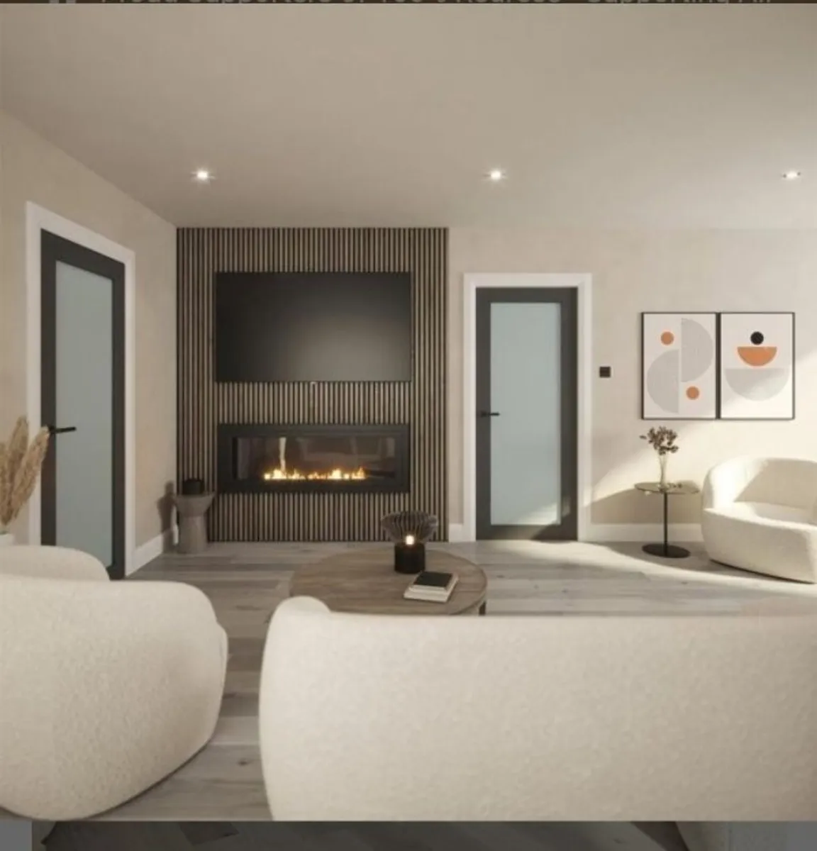 Nolita Grey Opaque Glass Pre Finished Doors - Image 3