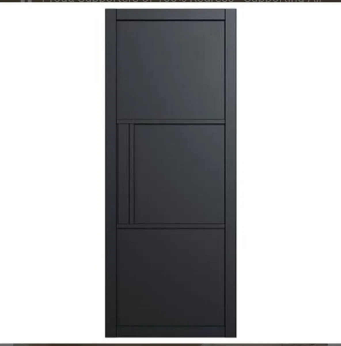 Seattle 3 Panel Black Primed Doors - Image 1