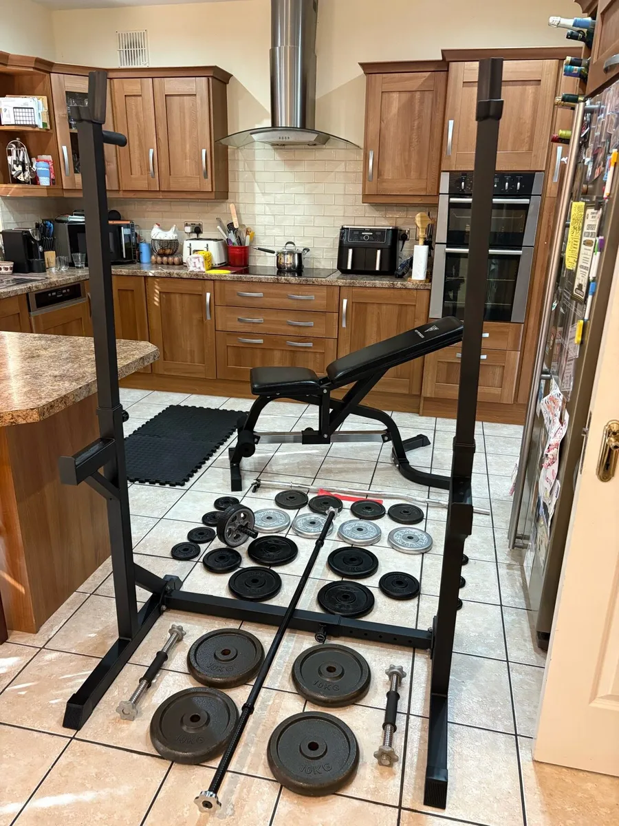 BEST GYM WEIGHTLIFTING COMPLETE GYM SET HERE!!! - Image 1