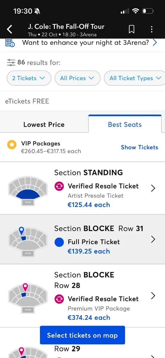 J Cole - Fall Off Tour - Standing Ticket - Image 1