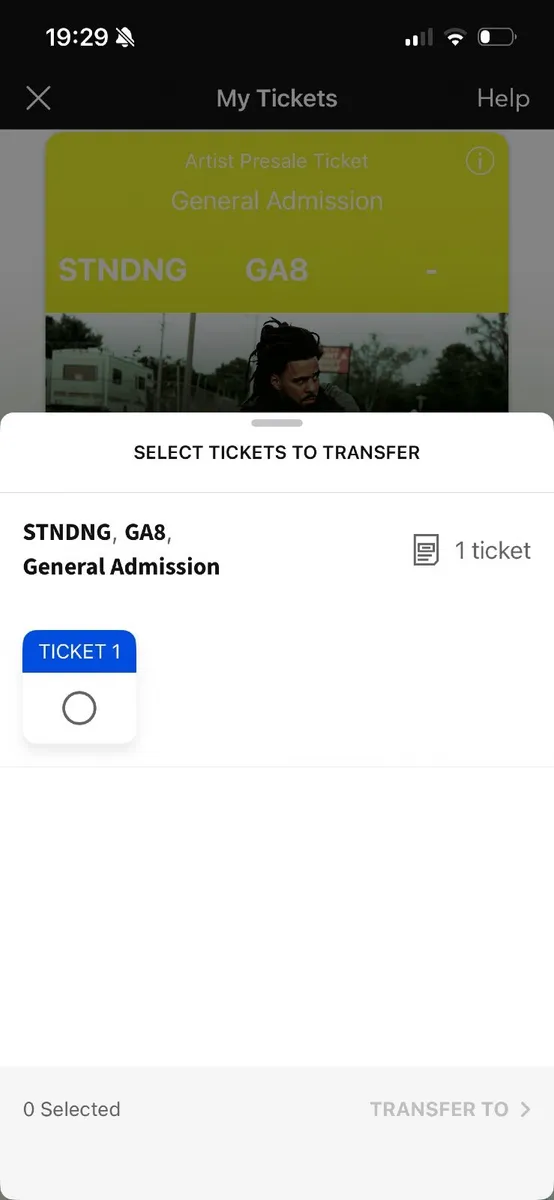 J Cole - Fall Off Tour - Standing Ticket - Image 2