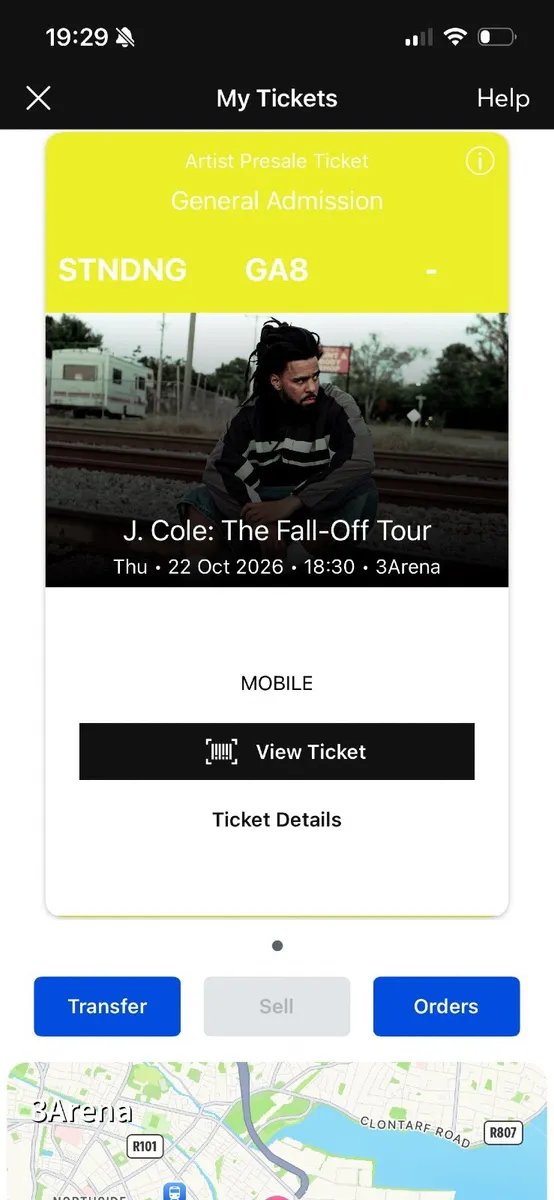 J Cole - Fall Off Tour - Standing Ticket - Image 3