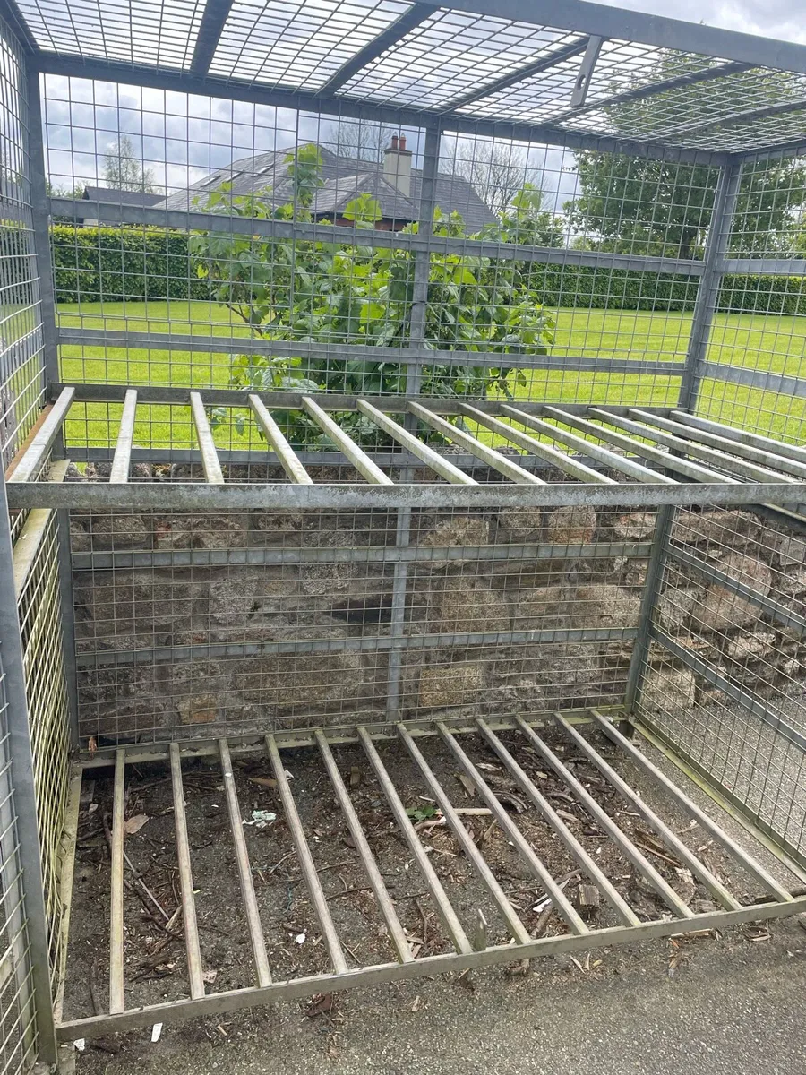 Galavanised storage cage - Image 2