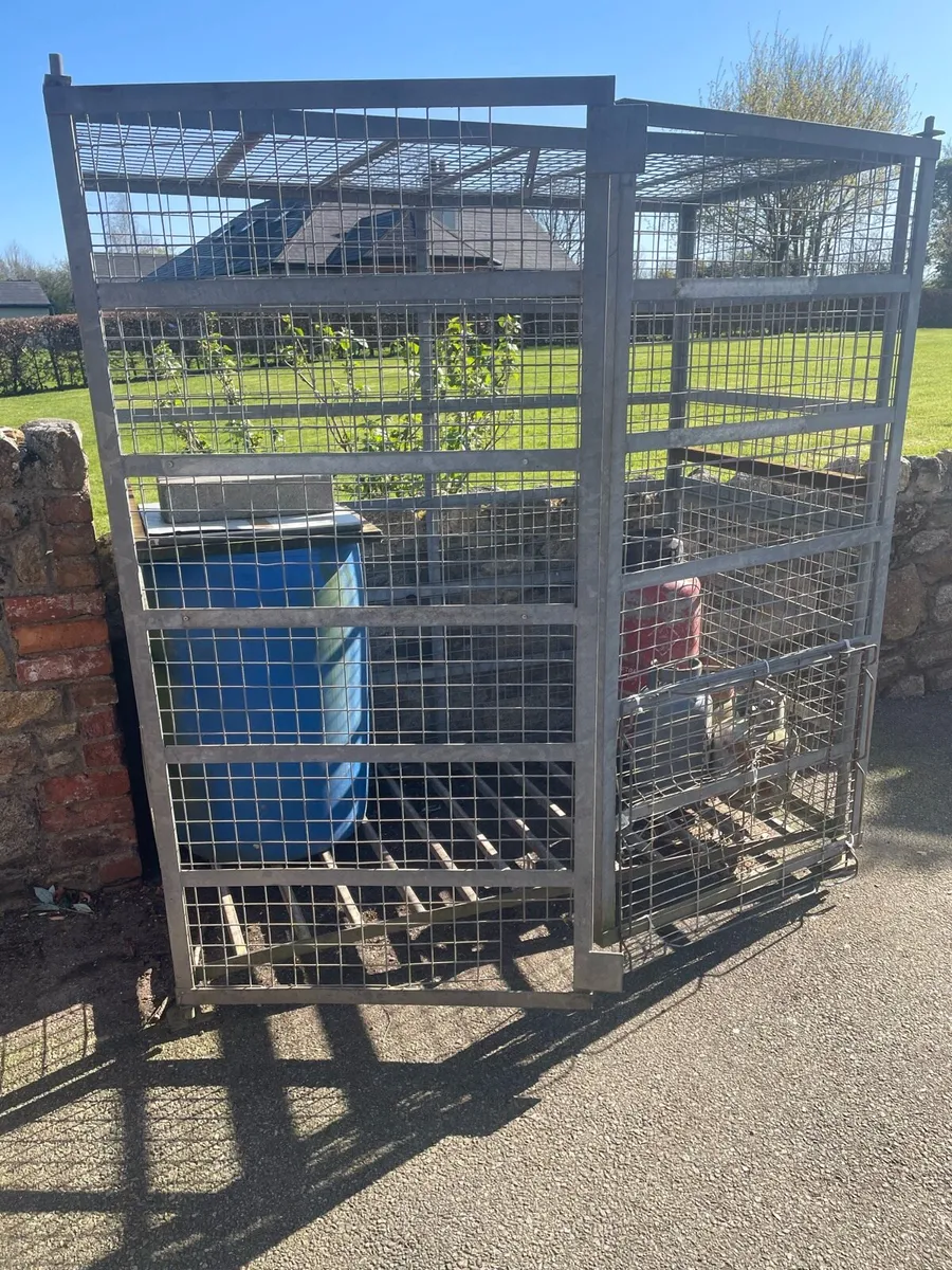 Galavanised storage cage - Image 4