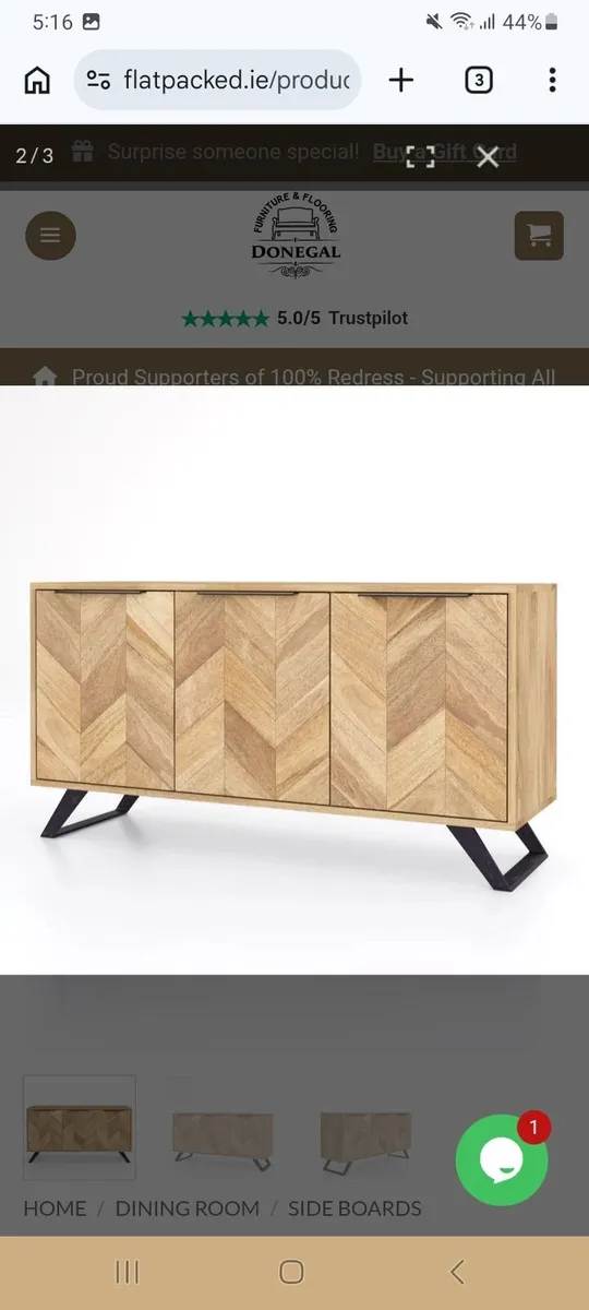 AGRA 3 Door Sideboard