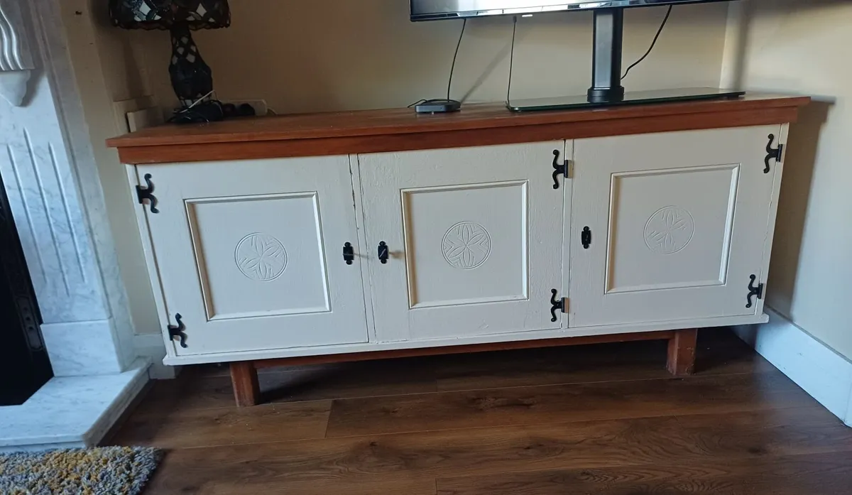 French oak storage cabinet