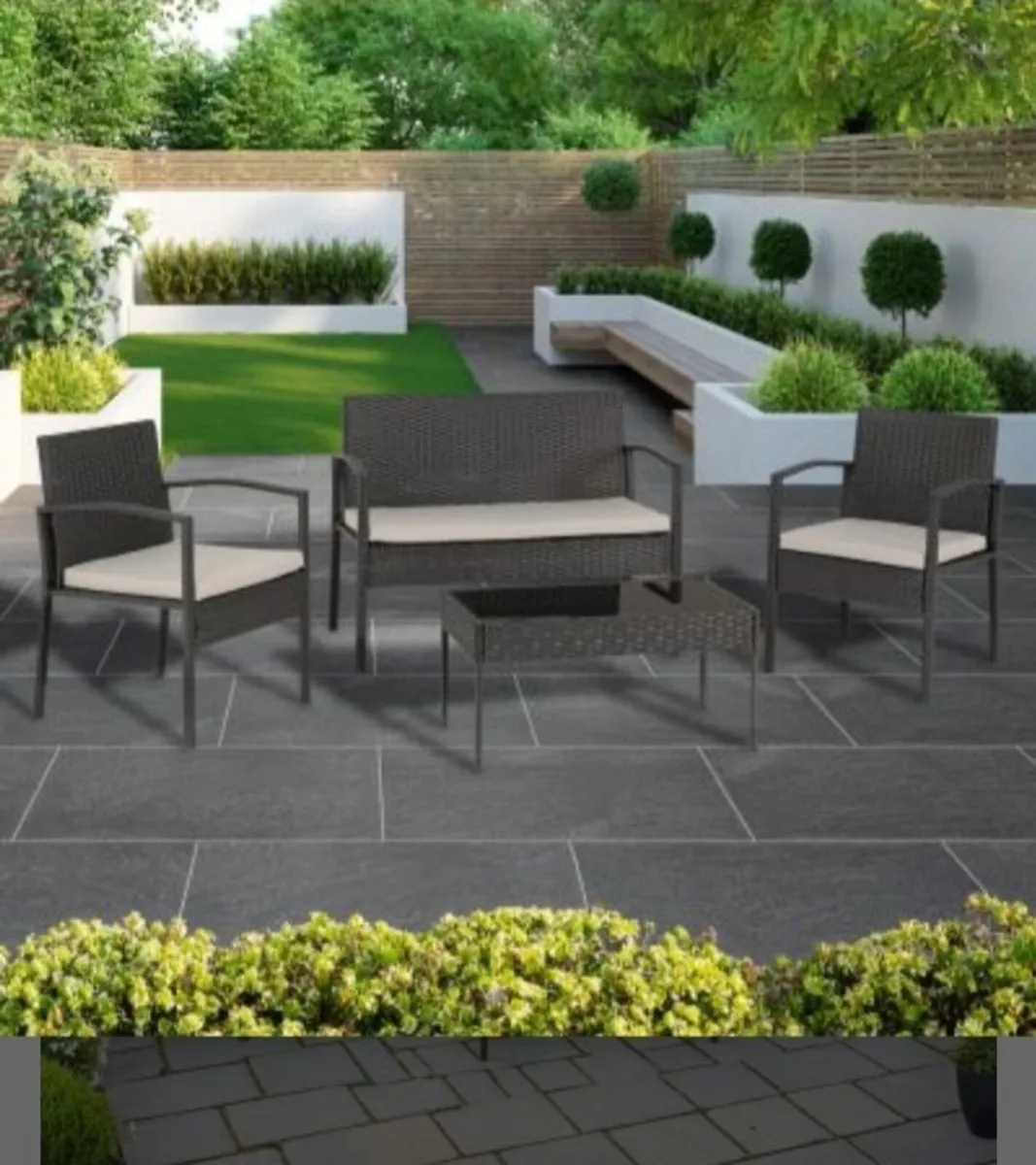 Cedar 4 Piece Garden Set