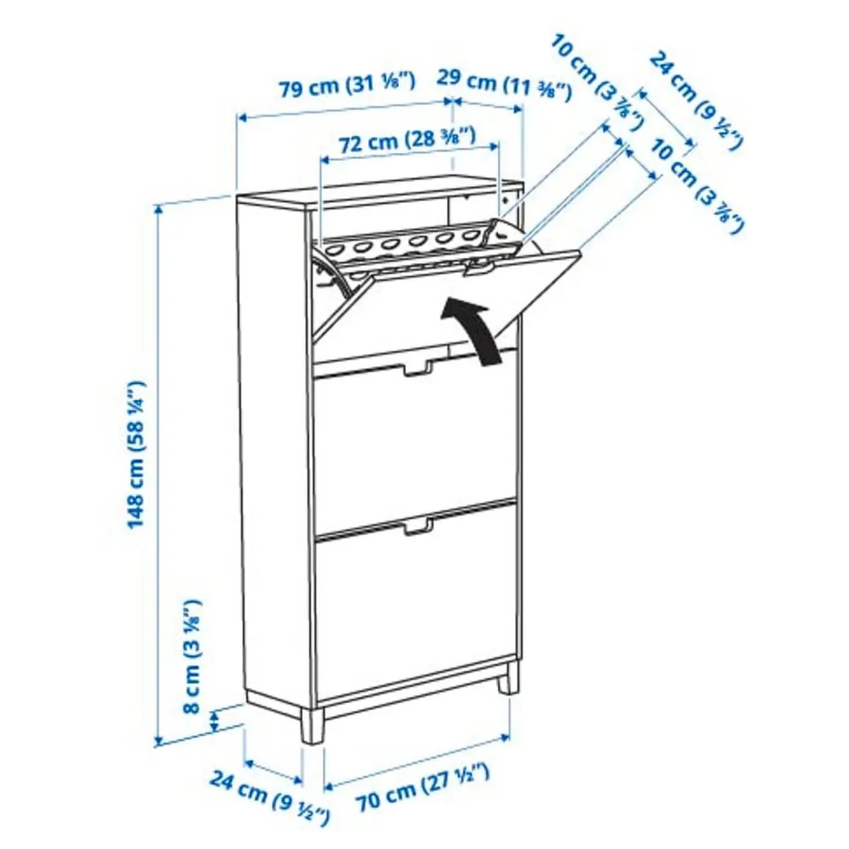 IKEA Shoe Storage Cabinet - Image 2