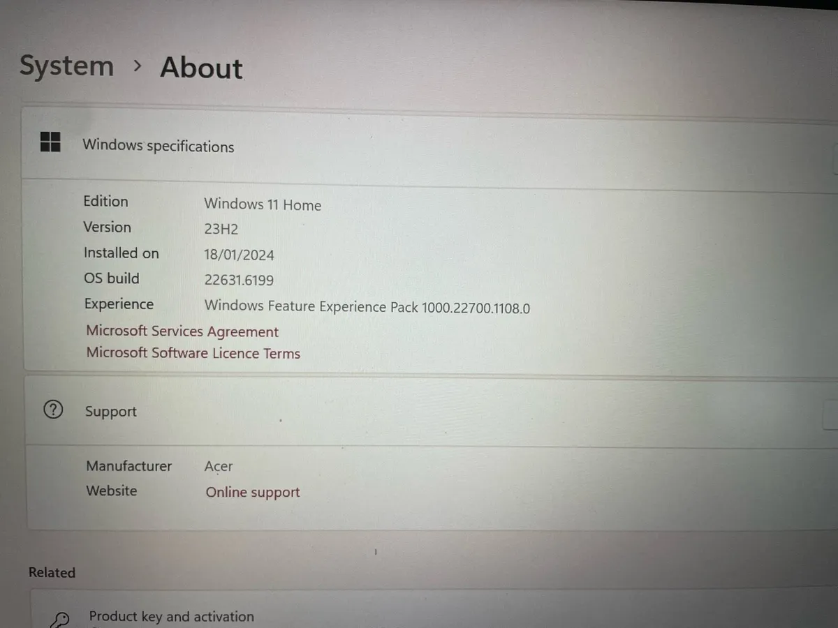 Acer Swift1 Pen 14” Laptop (Rose Gold) - Image 3