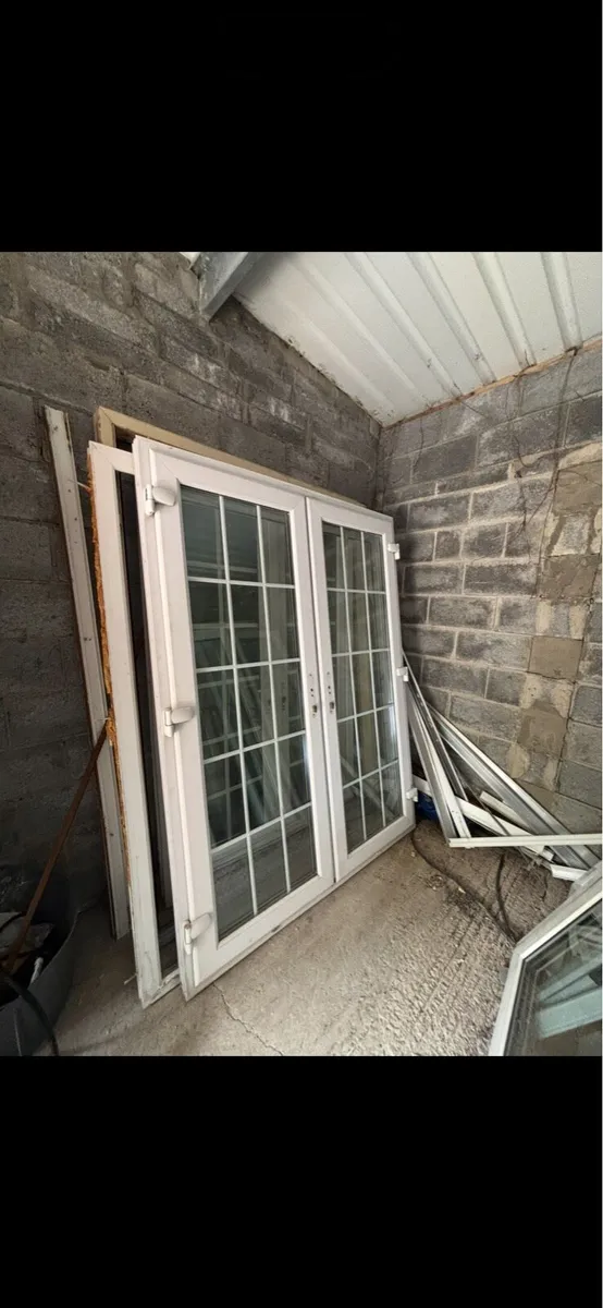 PVC French double doors for sale