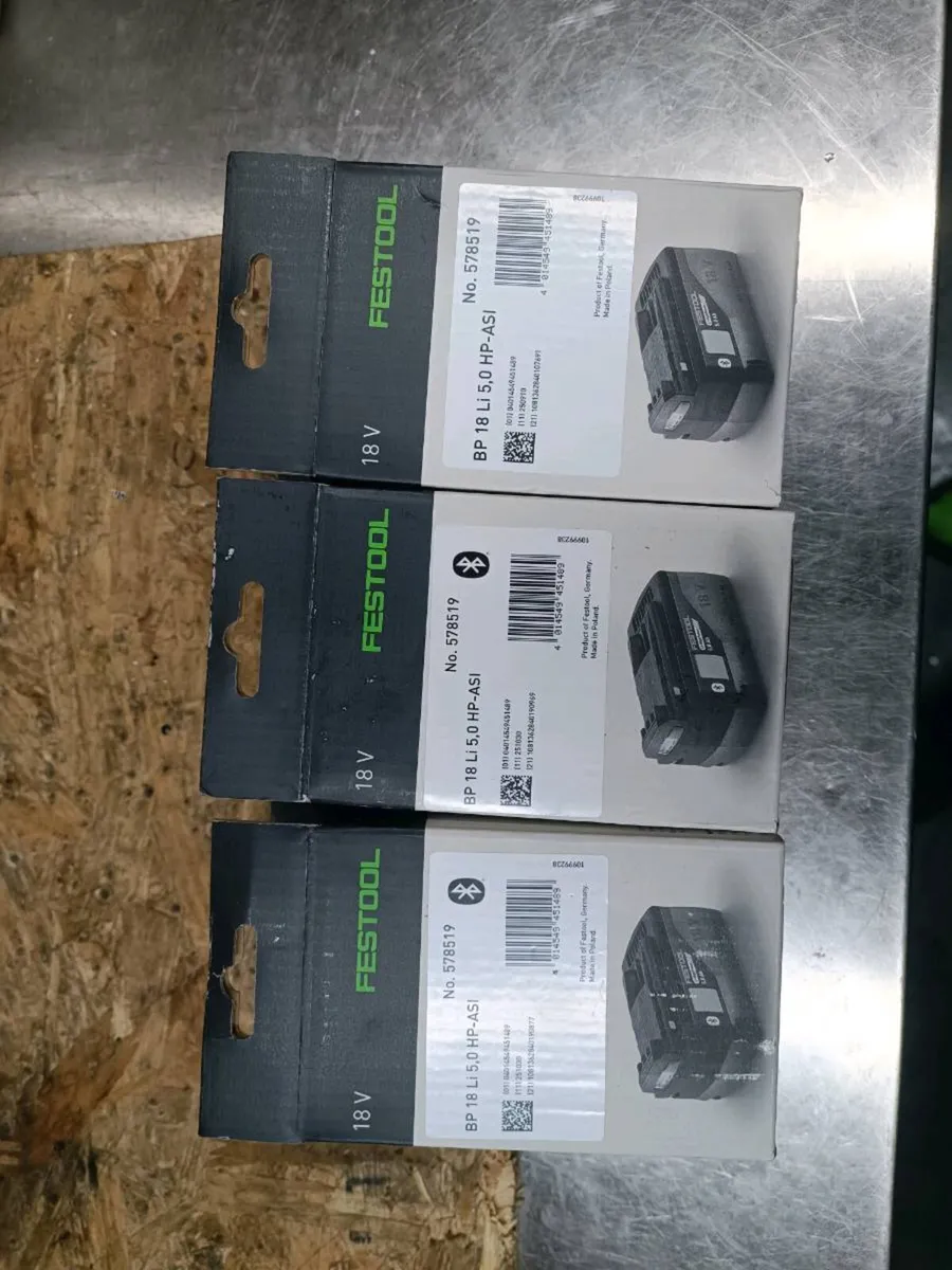Festool 5ah batteries. Brand new