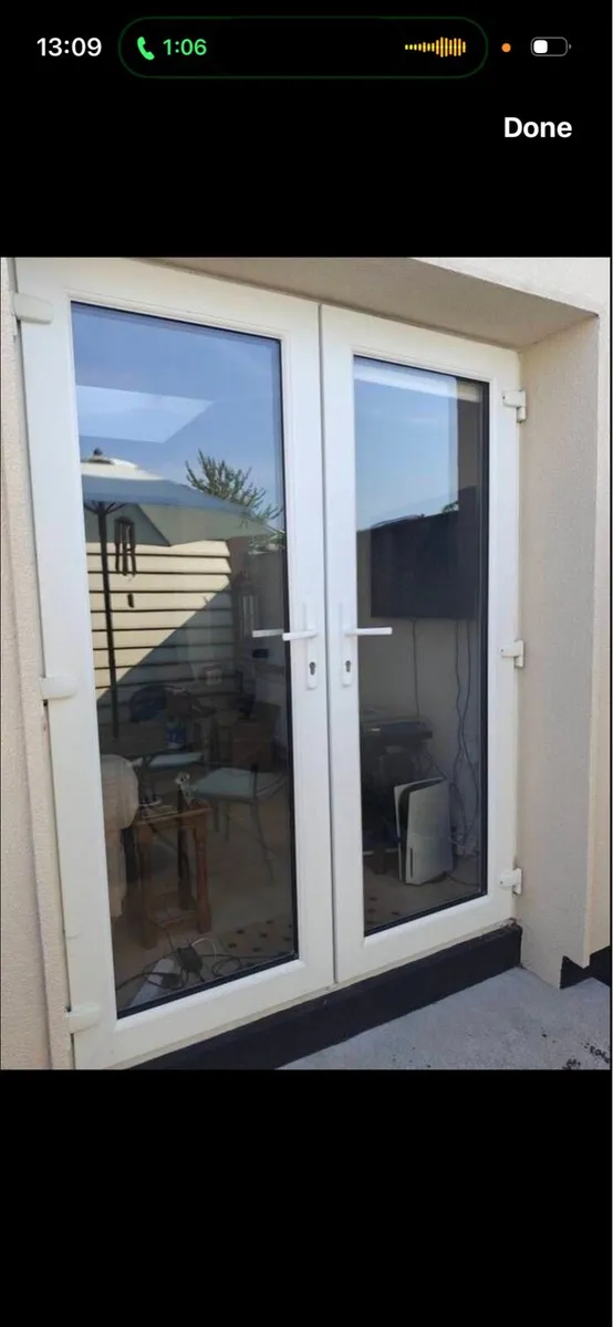 PVC French double doors for Sale