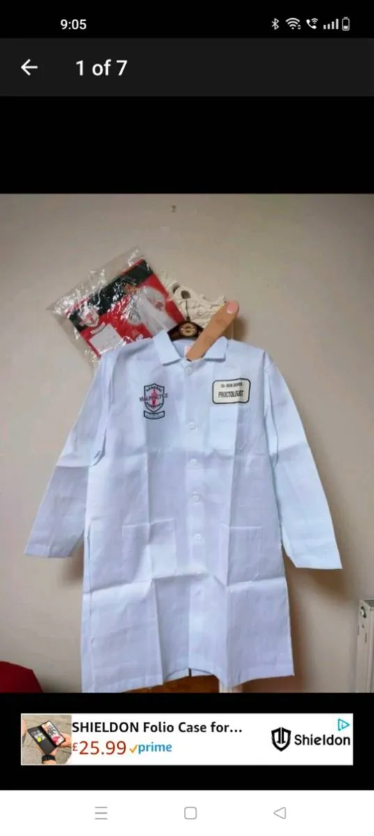 Dr Ben adult costume size medium new in packaging - Image 1