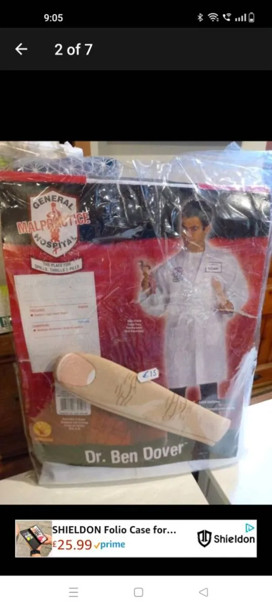 Dr Ben adult costume size medium new in packaging - Image 2