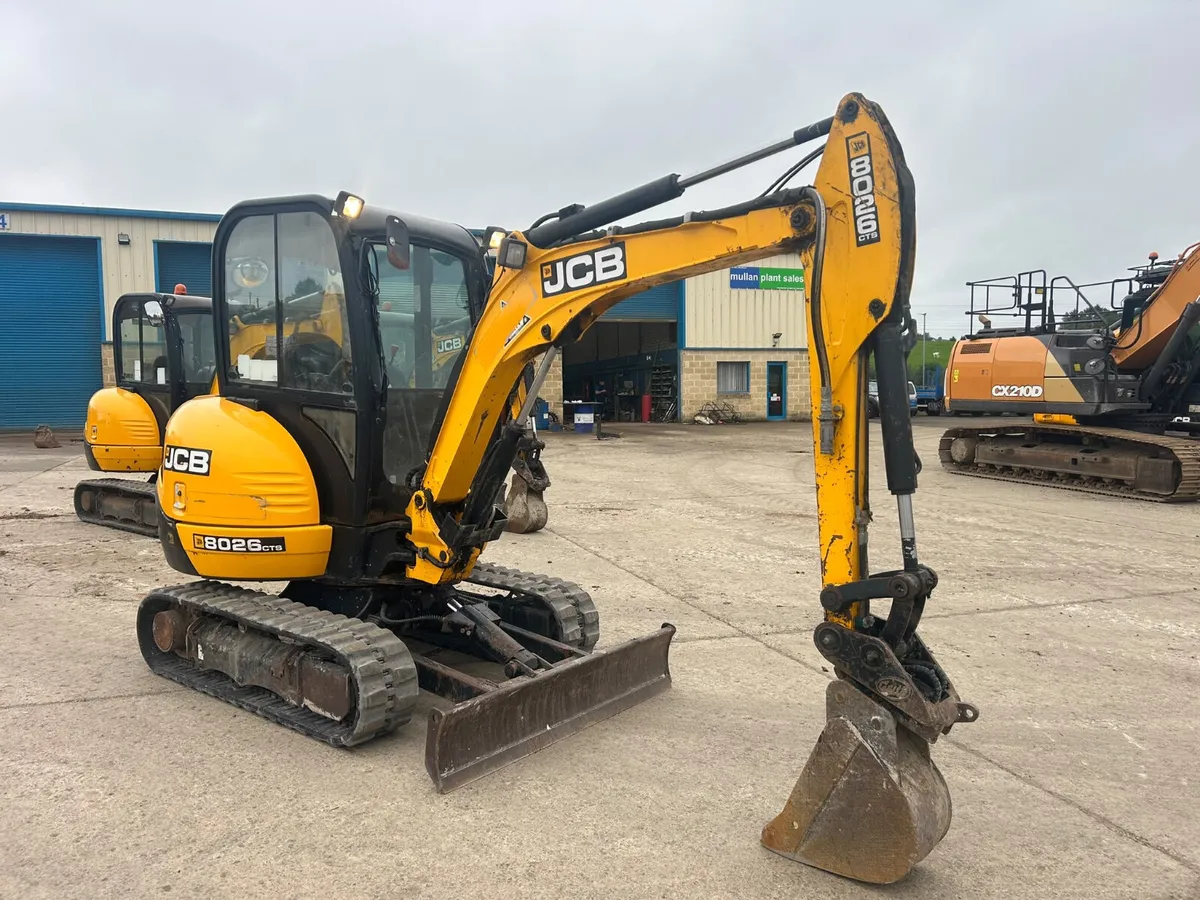 2019 JCB 8026 Only 1972 HRs - MULLANS - Image 4