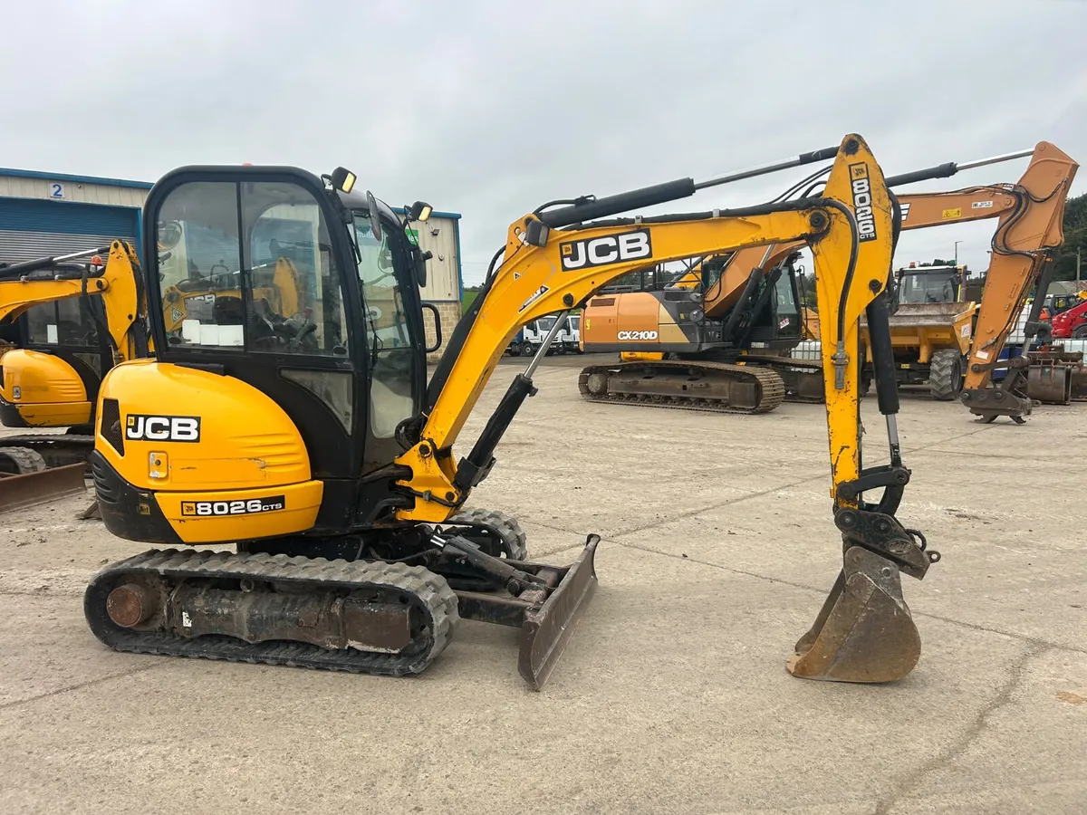 2019 JCB 8026 Only 1972 HRs - MULLANS - Image 2