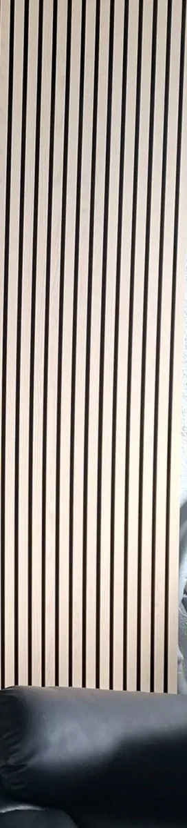 Slatted Acoustic Wall Panels 4 Colours - Image 1