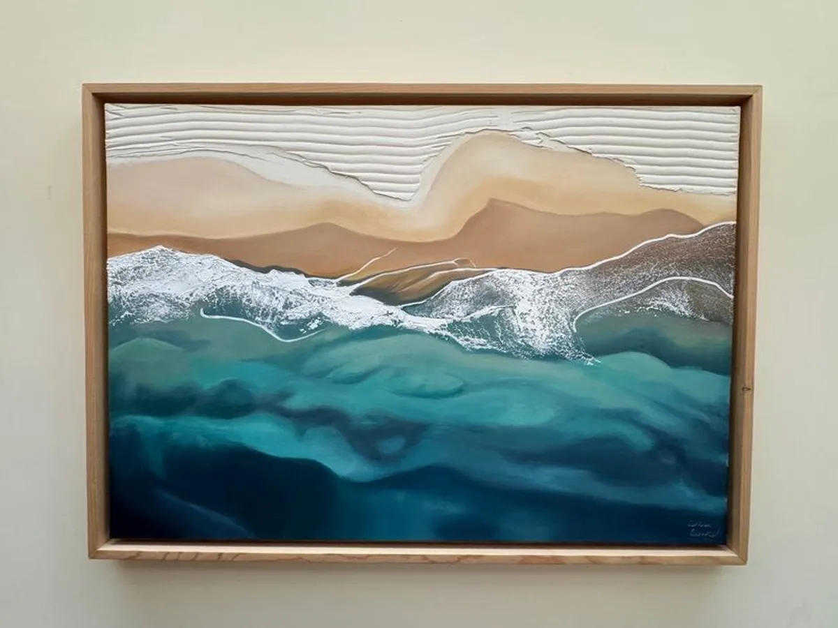 Large Framed Artwork by Lillian Ecock - Image 1