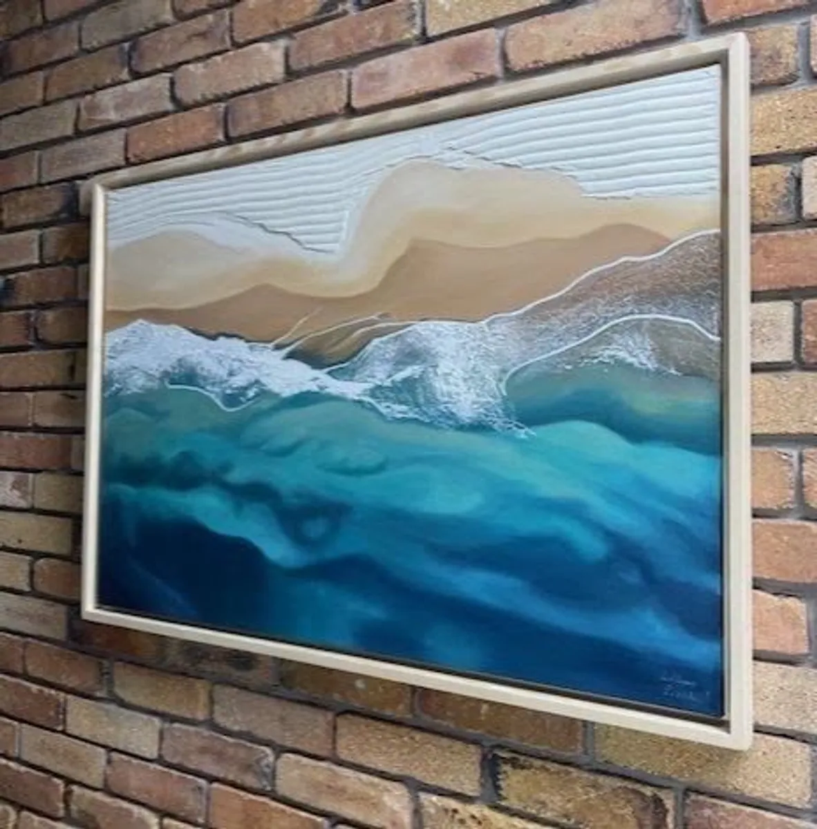 Large Framed Artwork by Lillian Ecock - Image 2