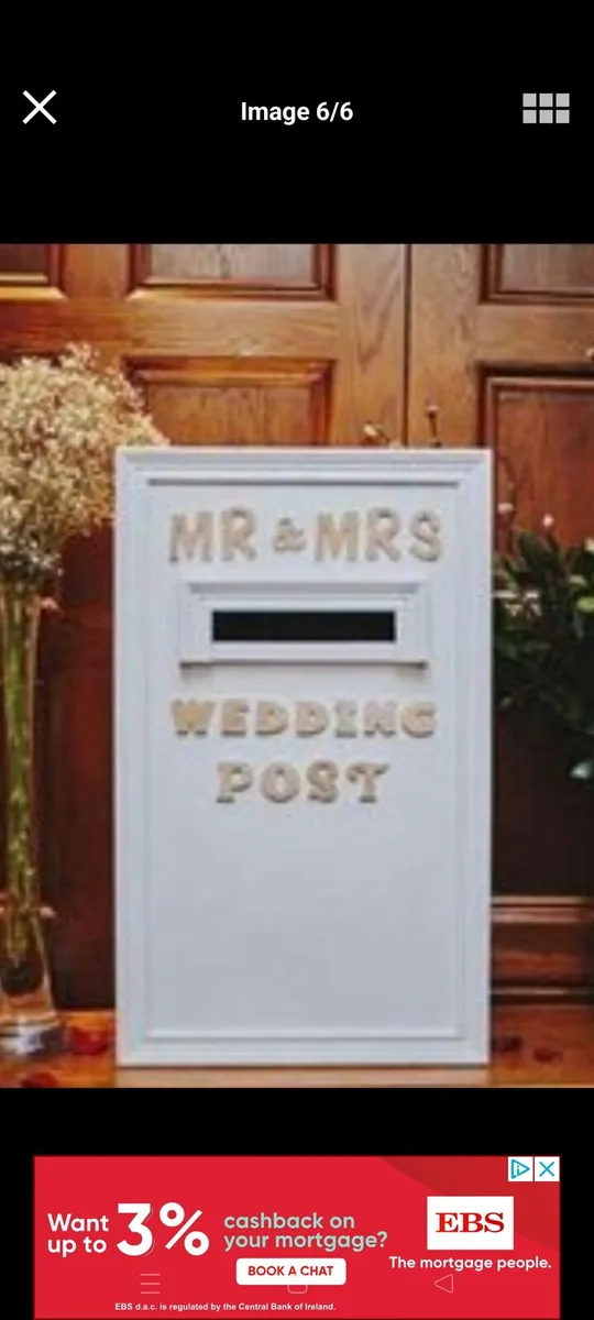 Handcrafted wedding post box for hire. €50 local c - Image 2