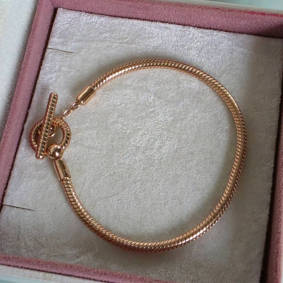 Pandora moments T-Bar snake chain bracelet - Image 4