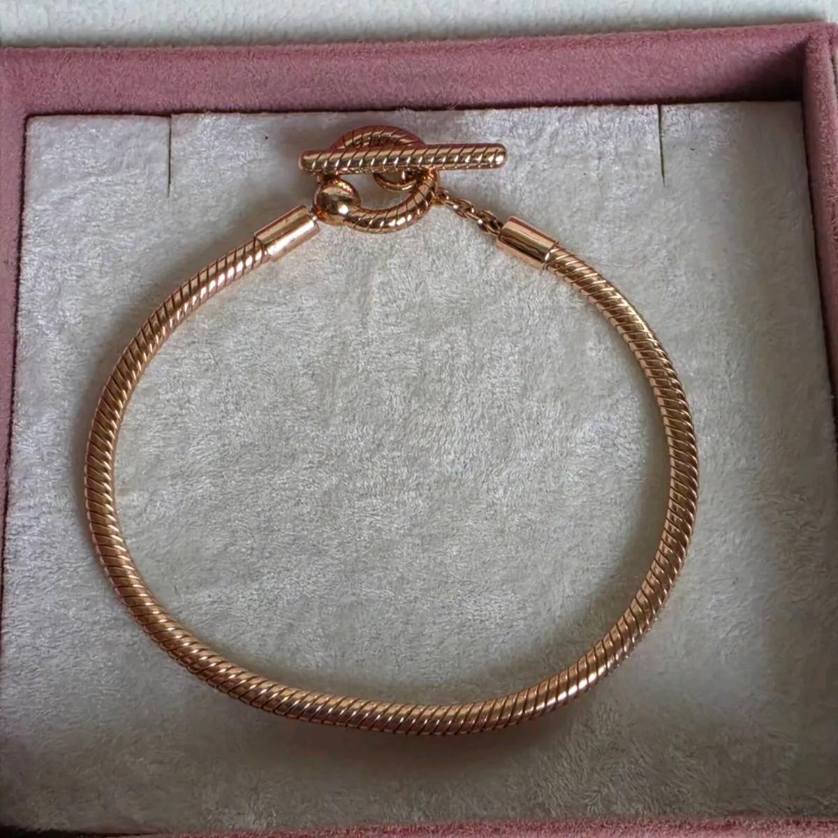 Pandora moments T-Bar snake chain bracelet - Image 1