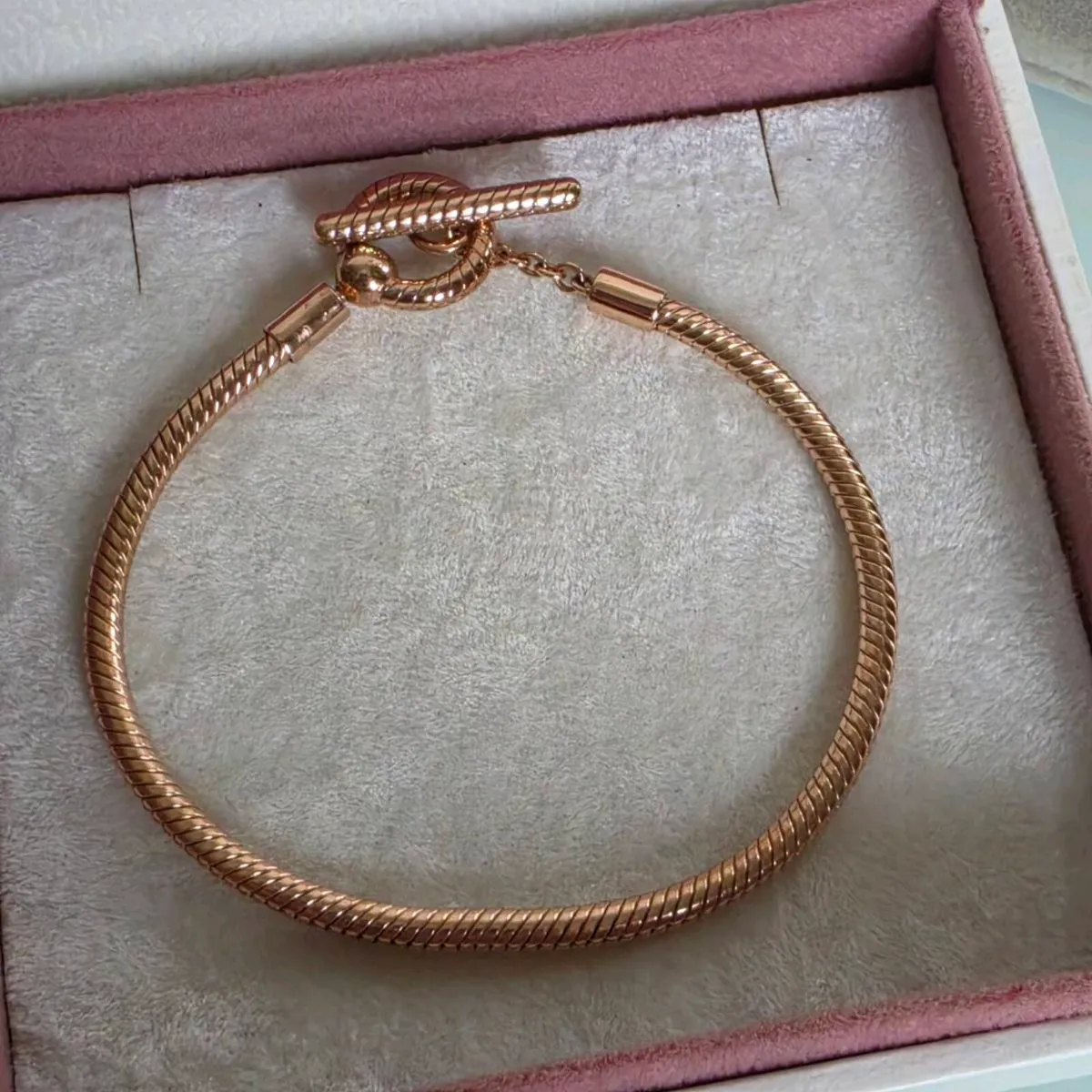 Pandora moments T-Bar snake chain bracelet - Image 2