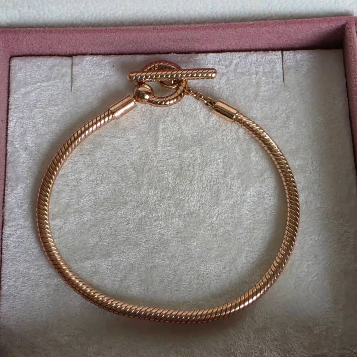 Pandora moments T-Bar snake chain bracelet - Image 3