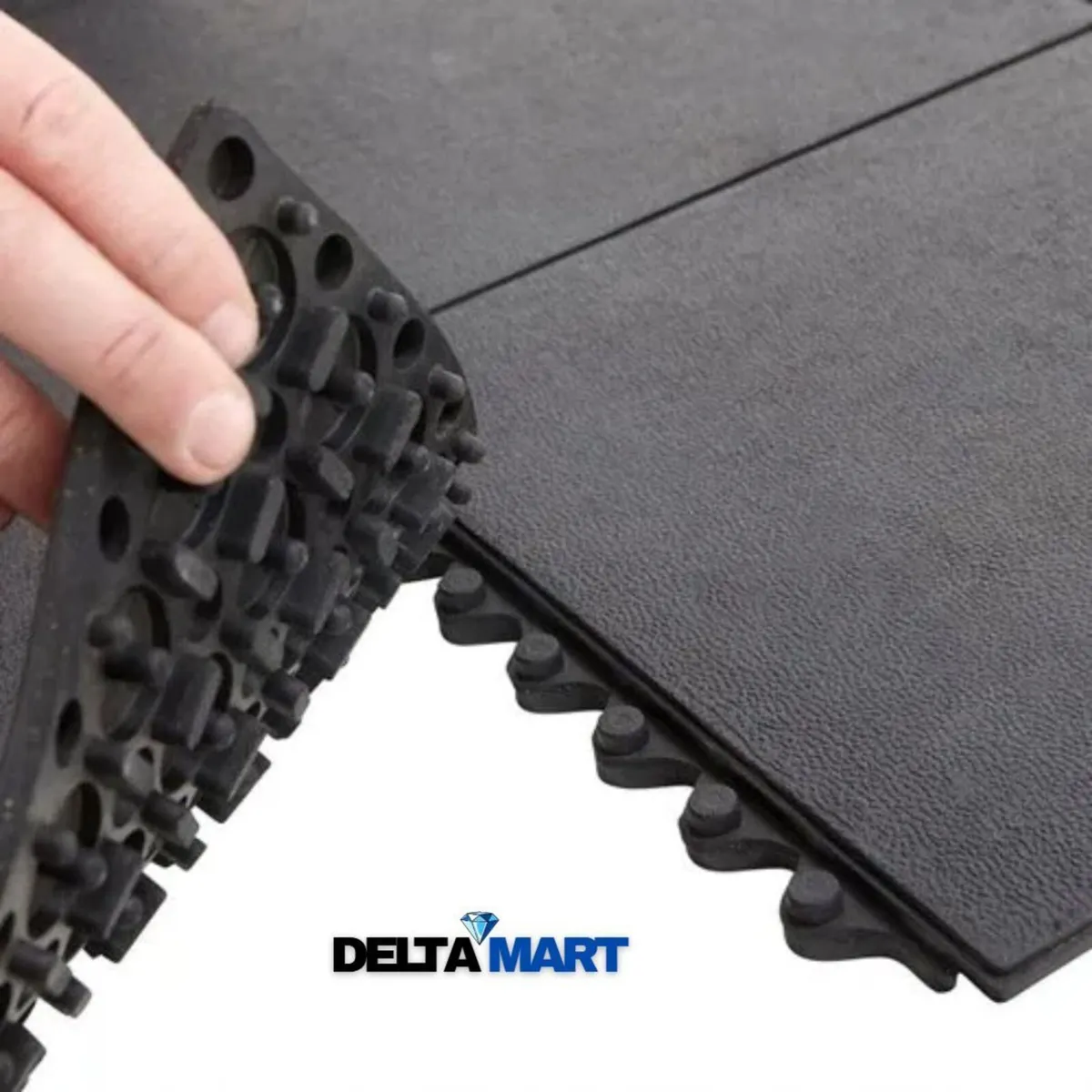 3ft x 3ft x 16mm Heavy Duty Plain Rubber Mat - Image 3