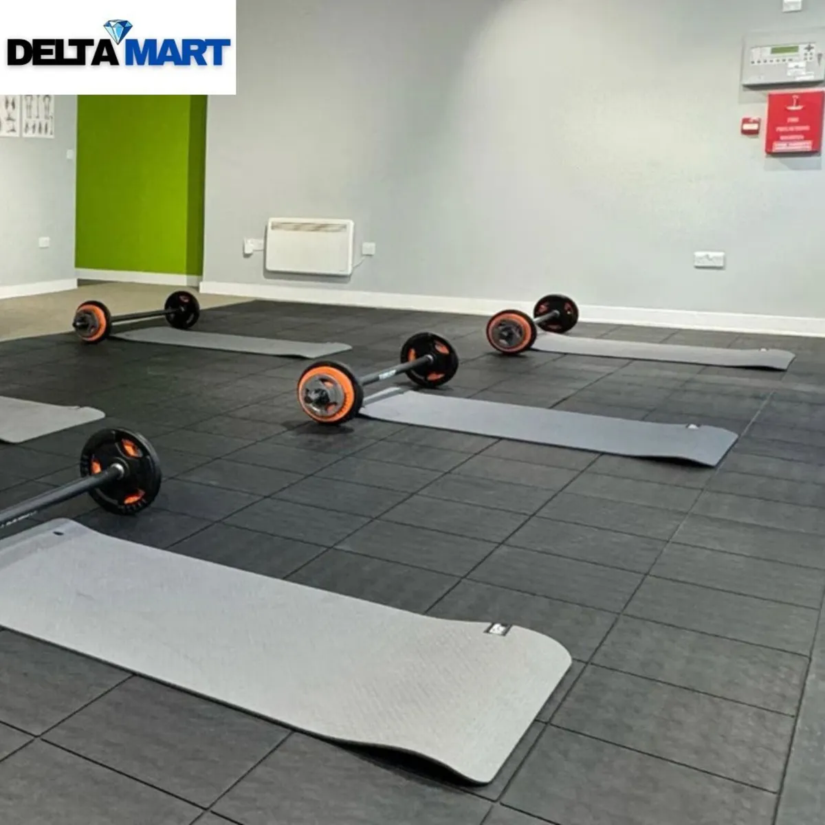 3ft x 3ft x 16mm Heavy Duty Plain Rubber Mat - Image 4
