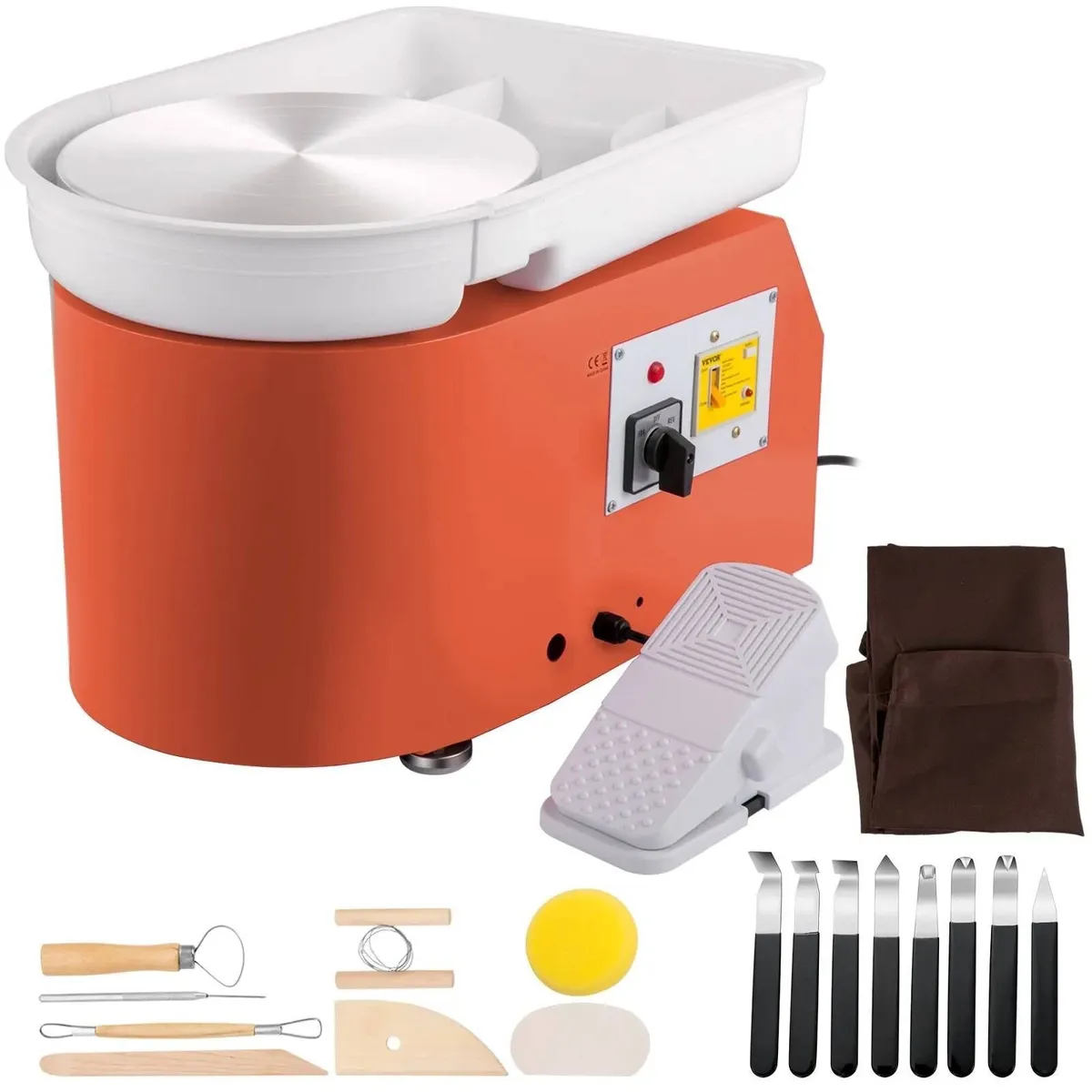 Electric Clay Pottery Wheel 350W Ceramic Machine - Image 1