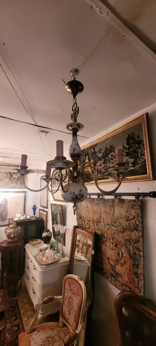 French porcelain chandalier - Image 1