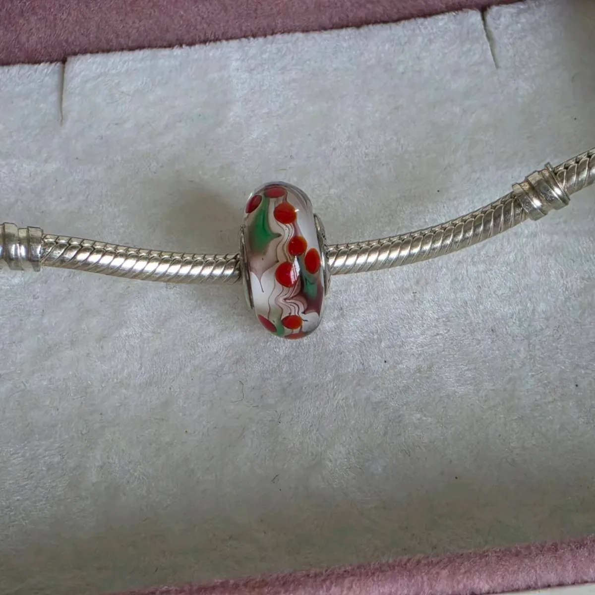 Pandora christmas holly murano mharm, beautifully - Image 4