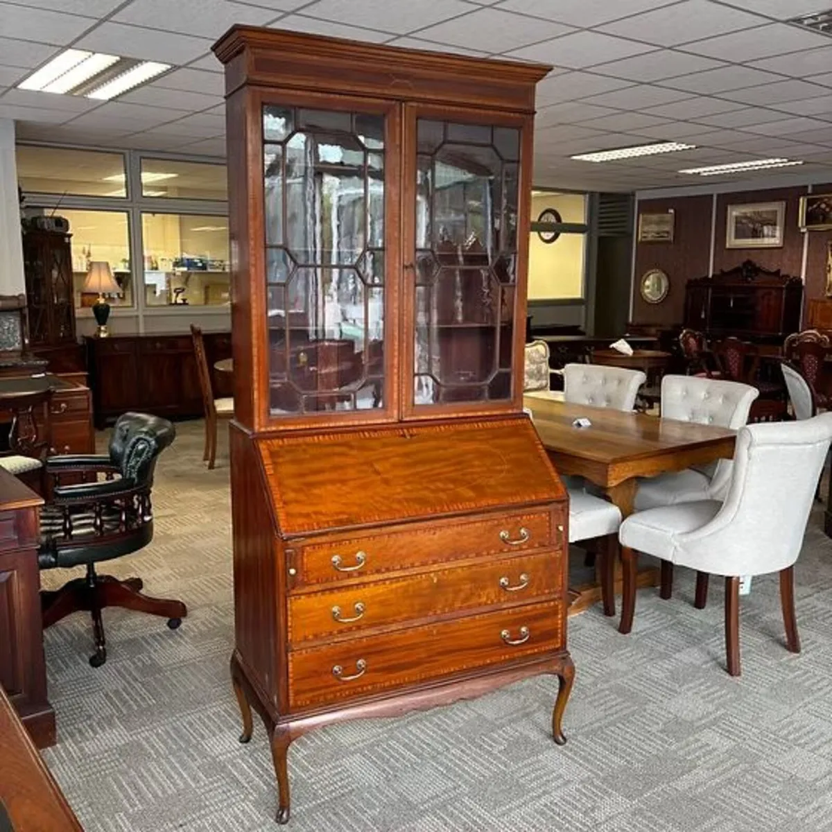 Fabulous Edwardian mahogany writing bureau