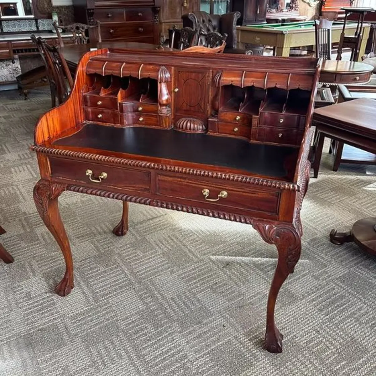 Early 20th century mahogany writing desk in the Ch