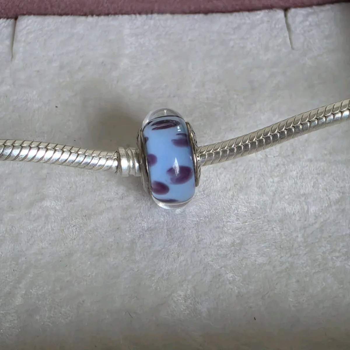 Pandora blue python murano glass charm - Image 1