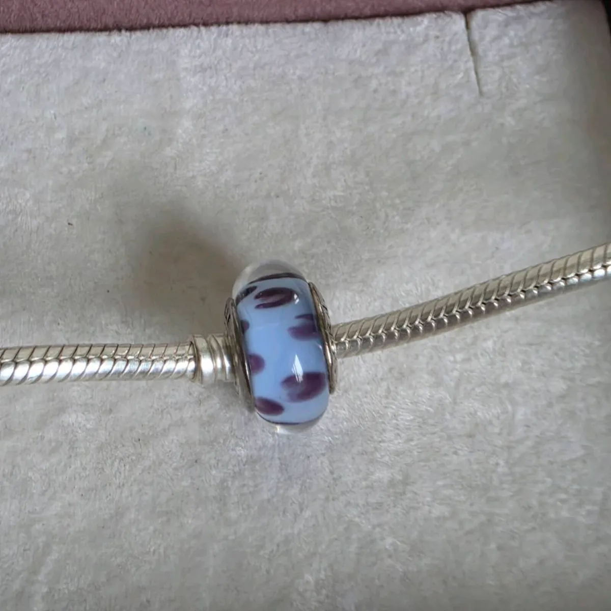 Pandora blue python murano glass charm - Image 2