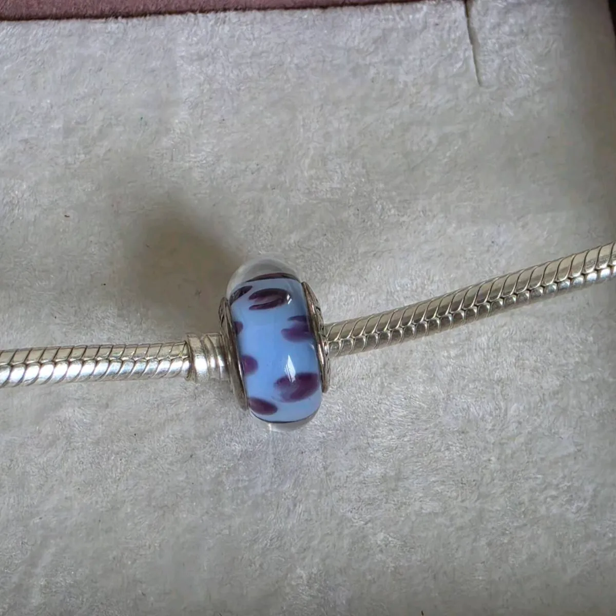 Pandora blue python murano glass charm - Image 3
