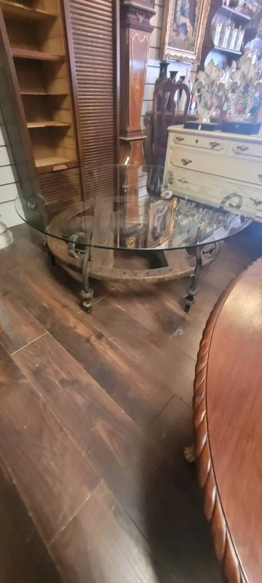 Large 19th century coffee table - Image 4