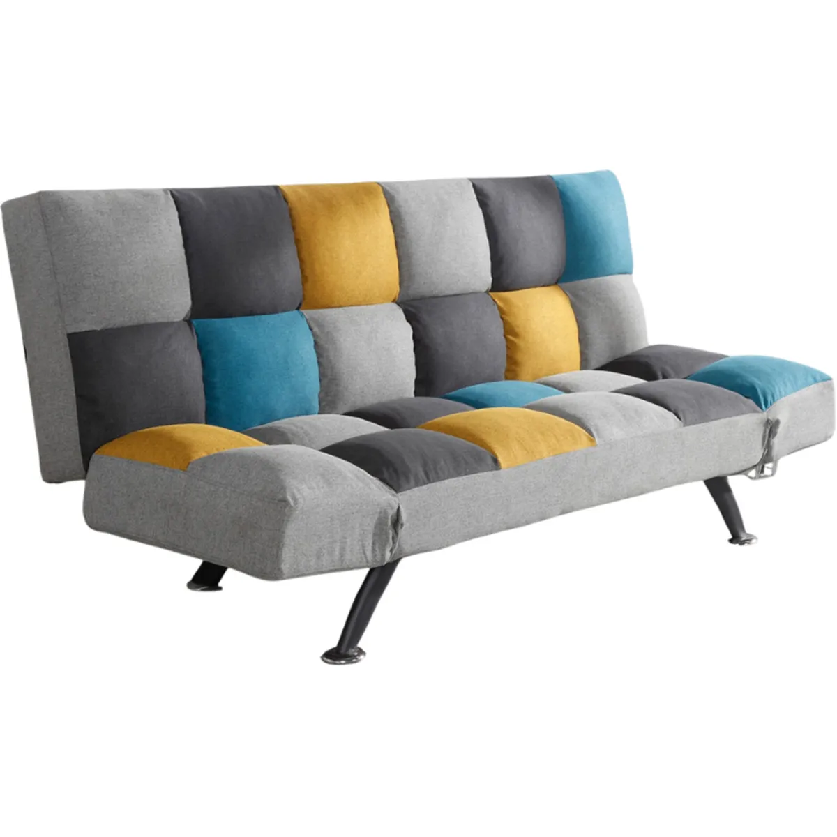 Brand new Boston blue grey yellow sofa bed - Image 3
