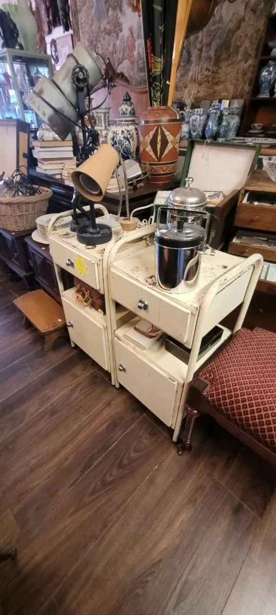 2 industrial style bedside lockers - Image 2