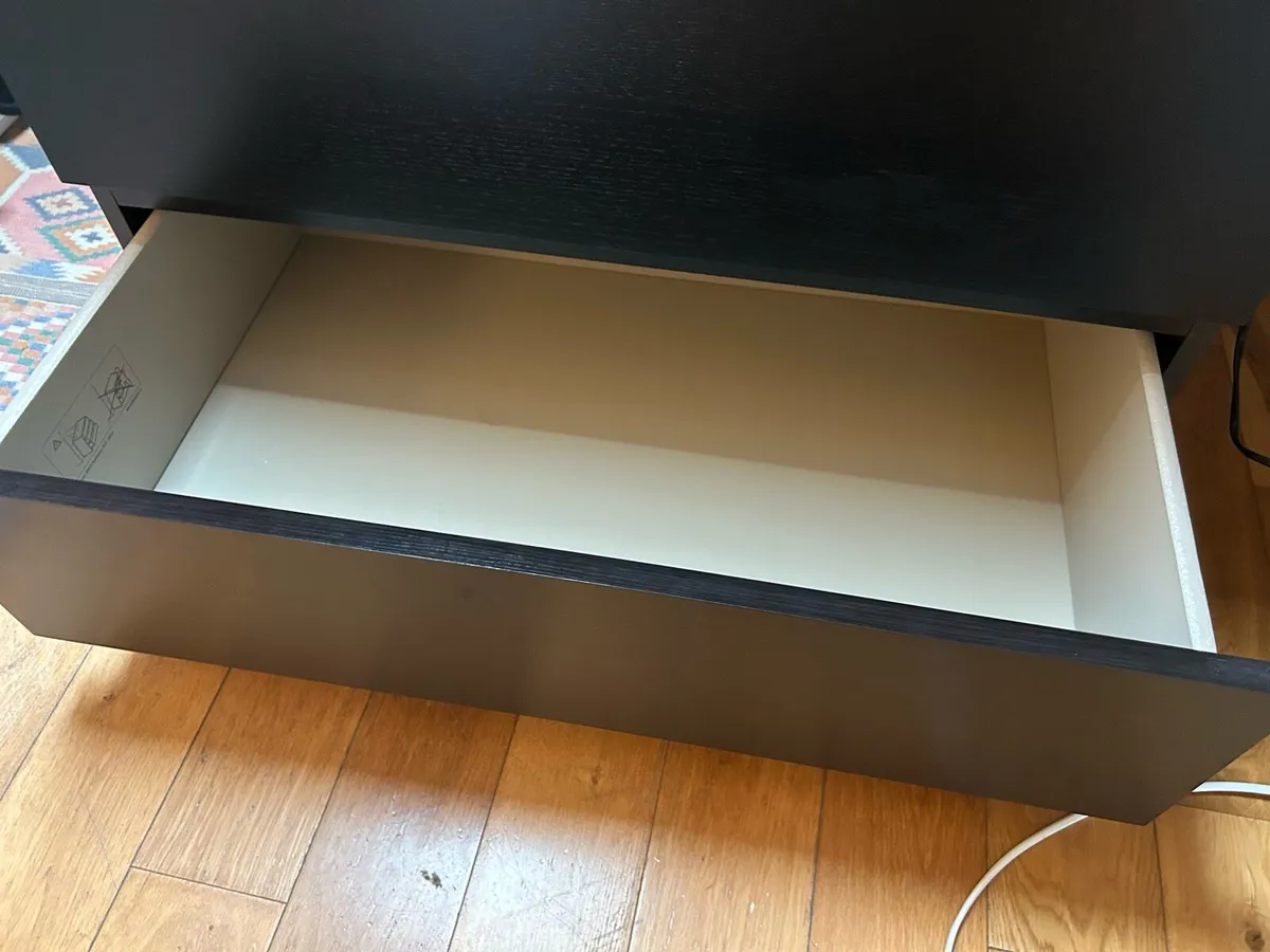 IKEA Malm chest of 3 drawers - Black - Image 4
