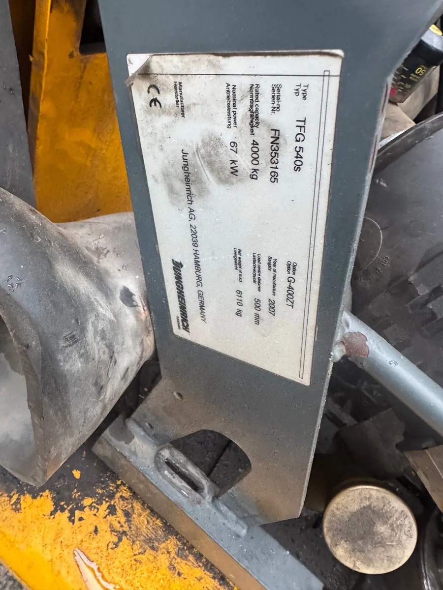 Jungheinrich 4 ton gas forklift - Image 1